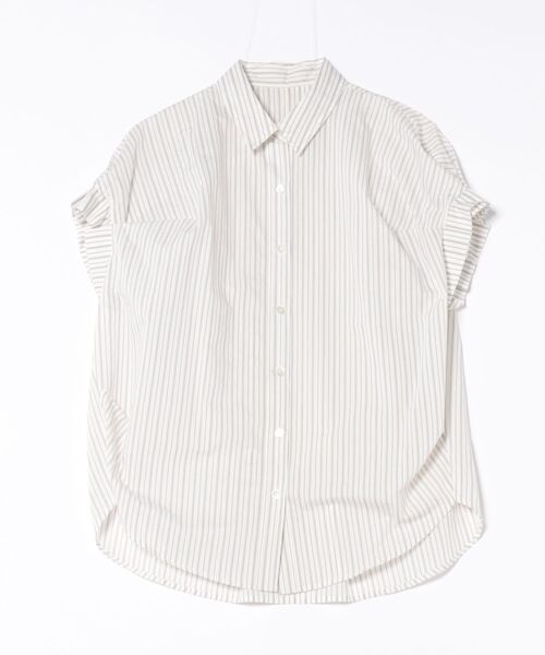 Scrap Book（スクラップブック）の「【Scrap Book】タックスリーブ マルチストライプシャツ（シャツ/ブラウス・レディース・イエロー系その他/グレー系その他・FREE）」の2枚目の写真