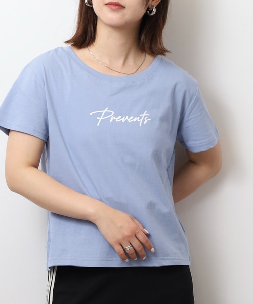 atONE(アットワン)の「オーバーサイズシルエットショート丈ロゴプリントTシャツ(Tシャツ/カットソー・レディース・ベージュ系その他3/ブラウン系その他3/ブラック系その他2/ブラック系その他/パープル系2/ブルー系1/ネイビー系5/カーキ系6/ベージュ系5/ブラック系6/ブラック系4/ホワイト系6/ホワイト系2/グリーン系その他4/ホワイト系1/ホワイト系5/ホワイト系4/ブラック系3・L/M)」の19枚目の写真