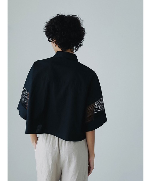 くまです★美品★レースコンビ ブラウス レースコンビショートシャツ（シャツ/ブラウス）｜HER.（ハー