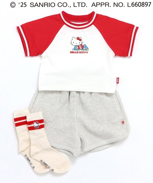 sanrio(サンリオ)の「【ハローキティ】ラインソックス(ソックス/靴下・キッズ・レッド/ブルー/ピンク・18/21/15 )」の11枚目の写真