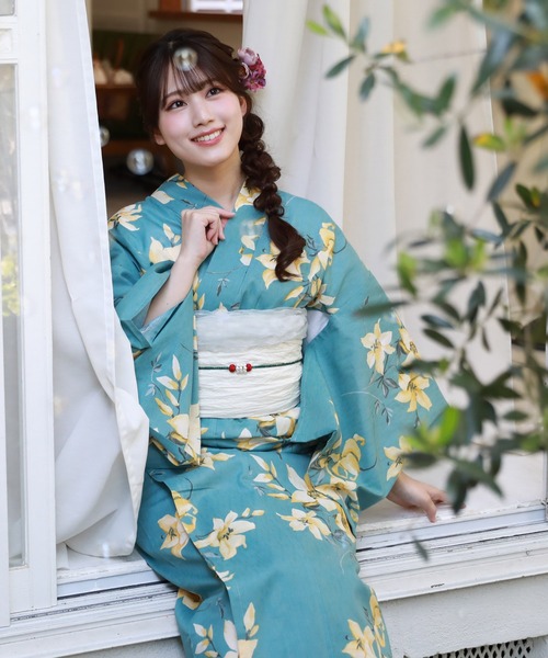 Smile 浴衣・ヘコ帯セット 楽天市場】選べる16柄 浴衣ヘコ帯セット 新作 ときめき夏恋浴衣