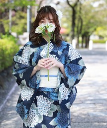セール】ときめき夏恋浴衣ヘコ帯2点セット（浴衣）｜和なでしこ