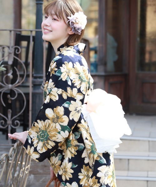 ときめき夏恋浴衣ヘコ帯3点セット（浴衣）｜和なでしこ（ワナデシコ