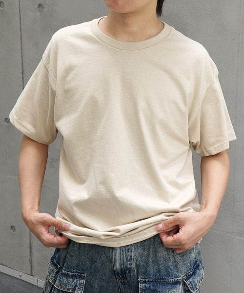 Confirm(コンファーム)の「GILDAN ギルダン ベーシック 半袖Tシャツ カットソー メンズ レディース(Tシャツ/カットソー・メンズ・ホワイト/ベージュ/ネイビー/グレー系その他/ブラック/グレー/チャコールグレー/ブルー・S/M/L/XL/XXL)」の6枚目の写真
