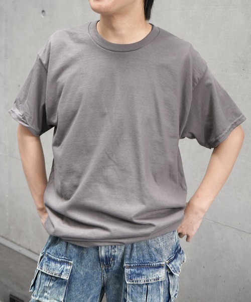 Confirm(コンファーム)の「GILDAN ギルダン ベーシック 半袖Tシャツ カットソー メンズ レディース(Tシャツ/カットソー・メンズ・ホワイト/ベージュ/ネイビー/グレー系その他/ブラック/グレー/チャコールグレー/ブルー・S/M/L/XL/XXL)」の3枚目の写真