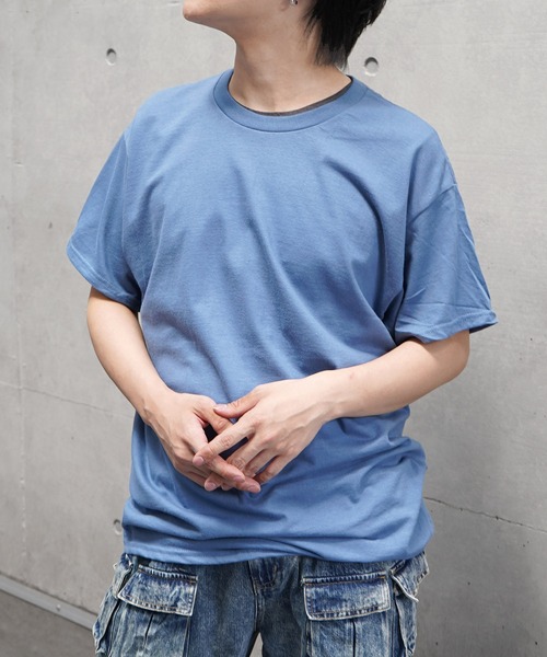 Confirm(コンファーム)の「GILDAN ギルダン ベーシック 半袖Tシャツ カットソー メンズ レディース(Tシャツ/カットソー・メンズ・ホワイト/ベージュ/ネイビー/グレー系その他/ブラック/グレー/チャコールグレー/ブルー・S/M/L/XL/XXL)」の8枚目の写真