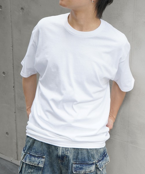 Confirm(コンファーム)の「GILDAN ギルダン ベーシック 半袖Tシャツ カットソー メンズ レディース(Tシャツ/カットソー・メンズ・ホワイト/ベージュ/ネイビー/グレー系その他/ブラック/グレー/チャコールグレー/ブルー・S/M/L/XL/XXL)」の10枚目の写真