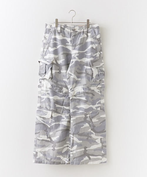 PANQ(パンク)の「PANQ/パンク 2024 WHITECAMO CARGO PANTS カーゴパンツ メンズ 秋物 秋服 2026年秋冬(カーゴパンツ・メンズ・ホワイト・3)」の1枚目の写真