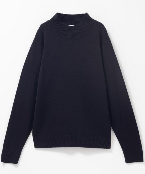 NAVY(ネイビー)の「nAvy カシミヤタッチハイネック(ニット/セーター・レディース・ブラック/グレー/イエロー/グリーン/オレンジ系・M/L)」の2枚目の写真