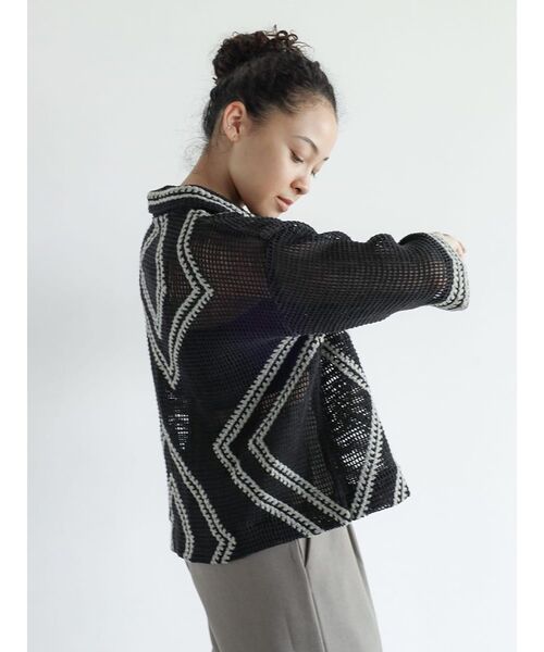 セール】Crochet knit shirt（シャツ/ブラウス）｜FIKA