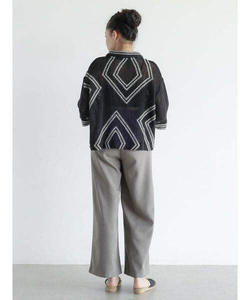 セール】Crochet knit shirt（シャツ/ブラウス）｜FIKA