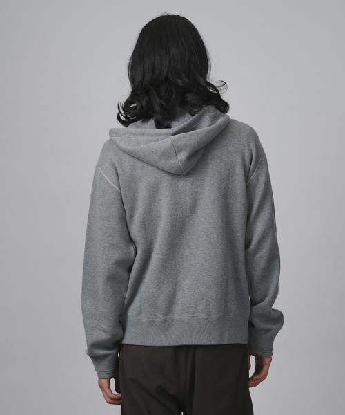 B.C STOCK（ベーセーストック）の「【ANTS & ELEPHANTS】スウェットライク ダブルジップ ニットパーカー（パーカー・メンズ・ブラック/チャコールグレー/グレー・MEDIUM/LARGE）」の22枚目の写真