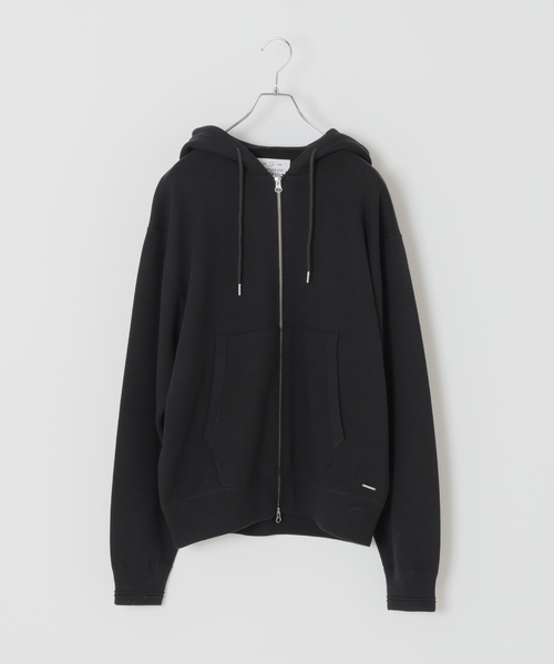 B.C STOCK（ベーセーストック）の「【ANTS & ELEPHANTS】スウェットライク ダブルジップ ニットパーカー（パーカー・メンズ・ブラック/チャコールグレー/グレー・MEDIUM/LARGE）」の5枚目の写真