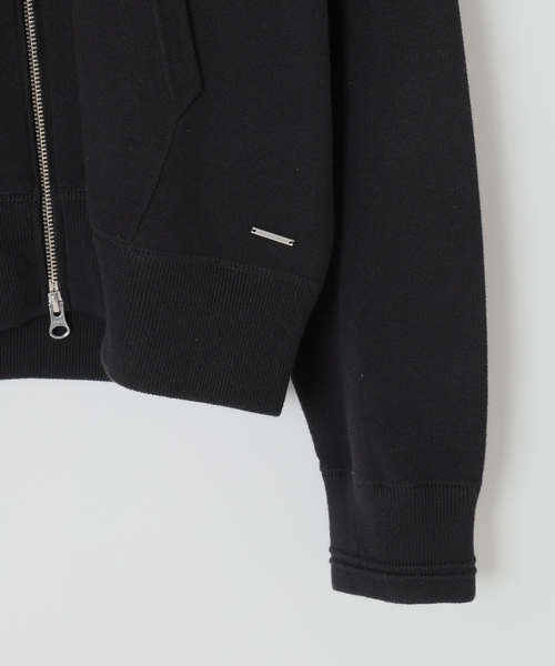 B.C STOCK（ベーセーストック）の「【ANTS & ELEPHANTS】スウェットライク ダブルジップ ニットパーカー（パーカー・メンズ・ブラック/チャコールグレー/グレー・MEDIUM/LARGE）」の7枚目の写真