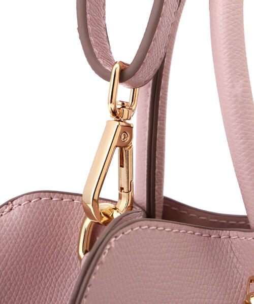 EDIT COLOGNE（エディットコロン）の「メタルハンドルモチーフトートバッグ（トートバッグ・レディース・ベージュ/ピンク/グレー・ﾌﾘ-）」の9枚目の写真