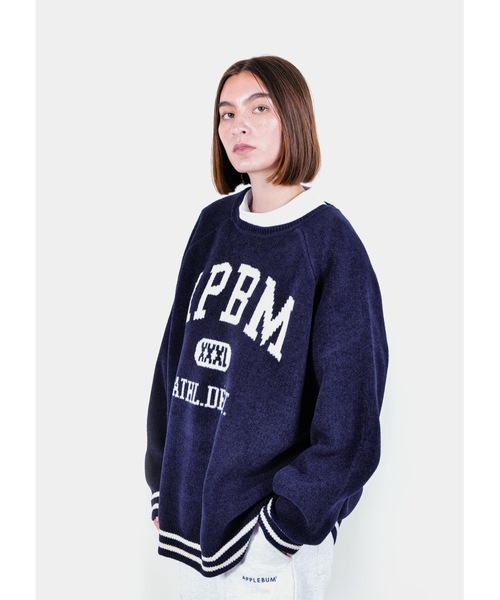 APPLEBUM(アップルバム)の「“APBM” Mall Knit Sweater(ニット/セーター・メンズ・ネイビー/グレー・LARGE/MEDIUM/X-LARGE)」の9枚目の写真