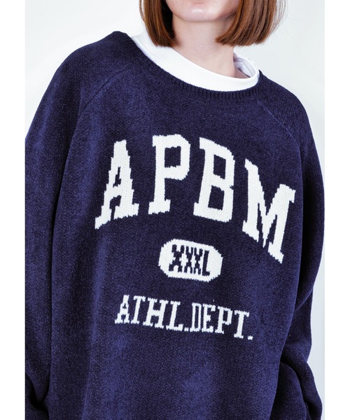 APPLEBUM(アップルバム)の「“APBM” Mall Knit Sweater(ニット/セーター・メンズ・ネイビー/グレー・LARGE/MEDIUM/X-LARGE)」の4枚目の写真