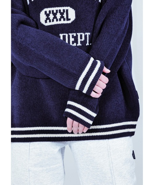 APPLEBUM(アップルバム)の「“APBM” Mall Knit Sweater(ニット/セーター・メンズ・ネイビー/グレー・LARGE/MEDIUM/X-LARGE)」の7枚目の写真