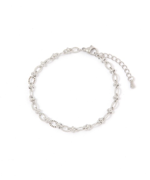 BAYFLOW（ベイフロー）の「ステンレスチェーンブレスレット（ブレスレット・レディース・ライトグレー/イエロー・FREE）」の2枚目の写真