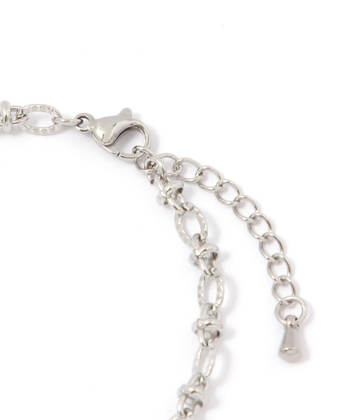 BAYFLOW（ベイフロー）の「ステンレスチェーンブレスレット（ブレスレット・レディース・ライトグレー/イエロー・FREE）」の4枚目の写真