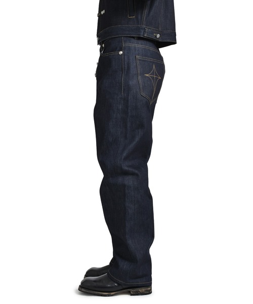 Thug Club(サグクラブ)の「LAND WARFARE DENIM PANTS(デニムパンツ・メンズ・ダークネイビー・3)」の3枚目の写真