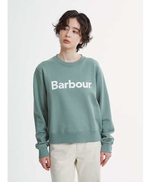 Barbour(バブアー)の「ヴィンテージウォッシュ フロントロゴスウェット"Japan Exclusive"(スウェット・レディース・オートミール/ブラウン/ミント/ベージュ・MEDIUM/SMALL)」の12枚目の写真