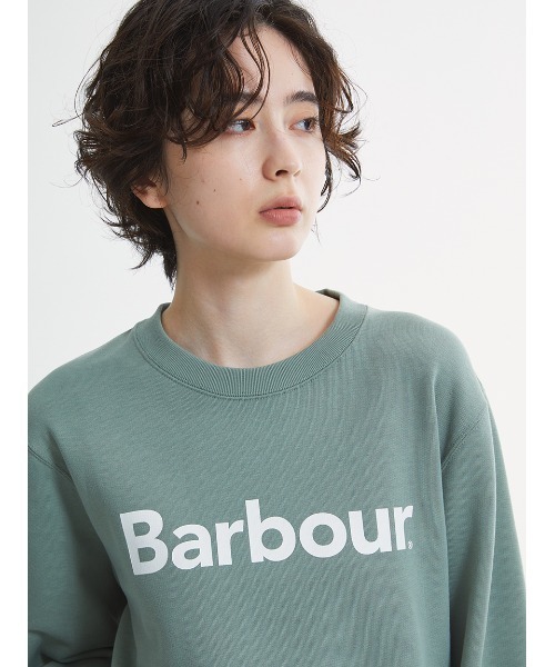 Barbour(バブアー)の「ヴィンテージウォッシュ フロントロゴスウェット"Japan Exclusive"(スウェット・レディース・オートミール/ブラウン/ミント/ベージュ・MEDIUM/SMALL)」の13枚目の写真