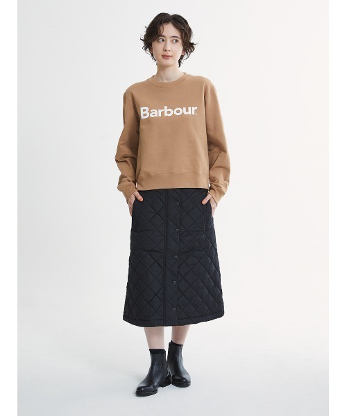 Barbour(バブアー)の「ヴィンテージウォッシュ フロントロゴスウェット"Japan Exclusive"(スウェット・レディース・オートミール/ブラウン/ミント/ベージュ・MEDIUM/SMALL)」の14枚目の写真