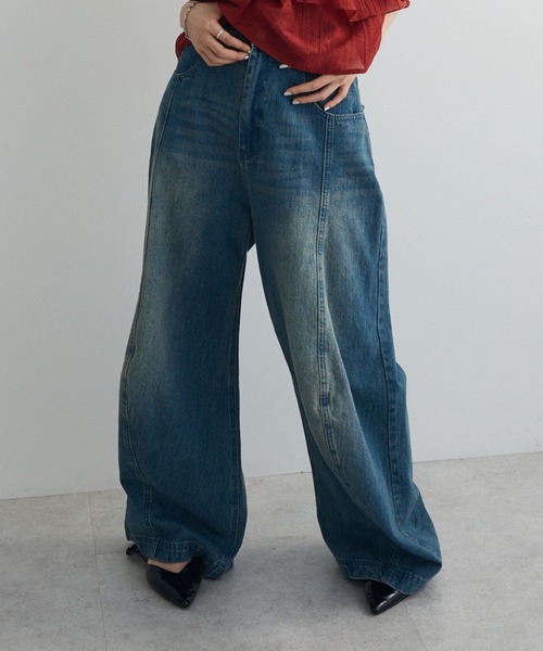 ANEDIST（アンディスト）の「ヴィンテージカーブデニムパンツ（デニムパンツ・メンズ・ブラック/ブルー/インディゴブルー・M/L/S）」の4枚目の写真
