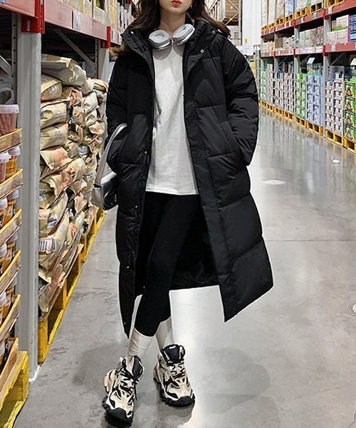 フード ボリューム ロングダウンコート culw830（ダウンジャケット