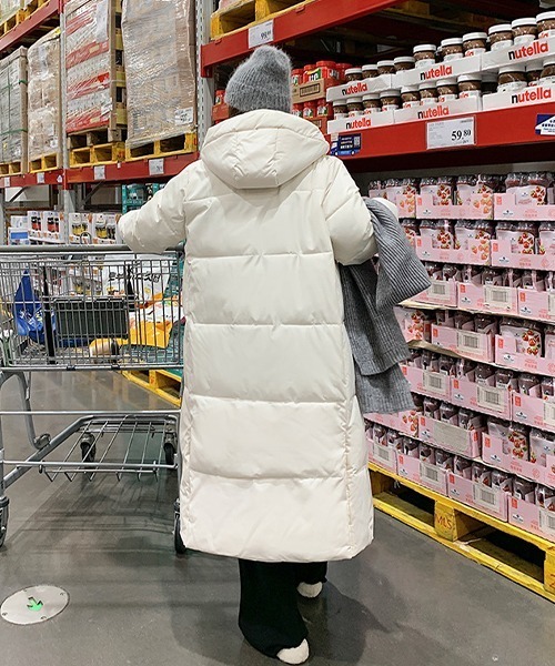 ♡coach♡ダウンジャケットロングコートウェスト調節ありゆったりめです。 COACH ブラック ロングダウンジャケット Sサイズ