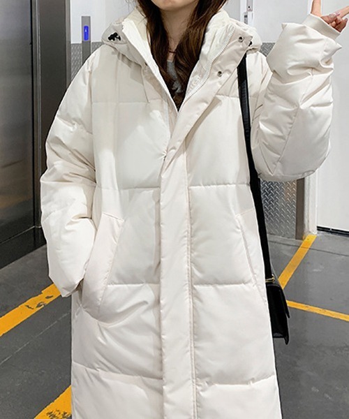フード ボリューム ロングダウンコート culw830（ダウンジャケット