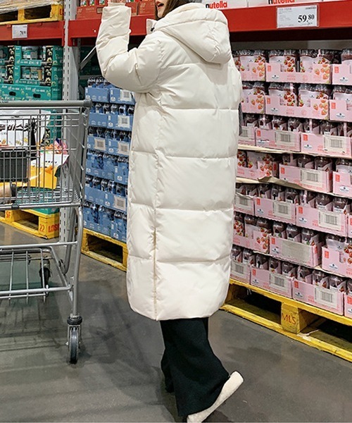 フード ボリューム ロングダウンコート culw830（ダウンジャケット