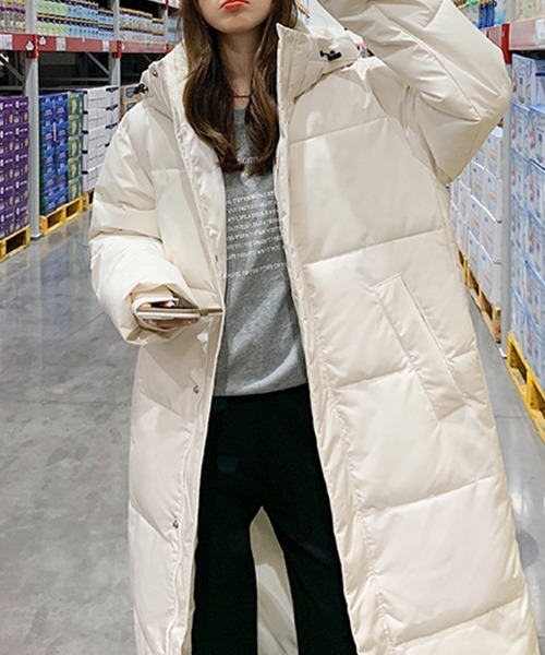 フード ボリューム ロングダウンコート culw830（ダウンジャケット