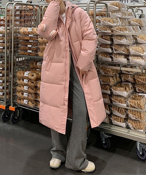 フード ボリューム ロングダウンコート culw830（ダウンジャケット