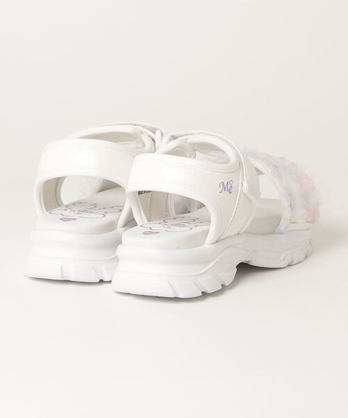 BARNSsohostreet(バーンズソーホーストリート)の「イコールミー イコール ME =ME 厚底 軽量 サンダル ME-3762(サンダル・キッズ・ホワイト/ブラック・21.0cm/22.0cm/23.0cm/20.0cm)」の3枚目の写真