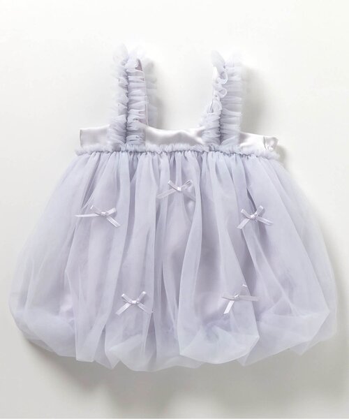 apres les cours(アプレレクール)の「バルーンチュールジャンスカ(その他ベビーウェア・キッズ・アイボリー/ライトグレー・70/80)」の9枚目の写真