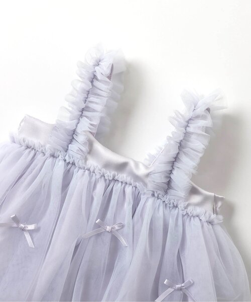 apres les cours(アプレレクール)の「バルーンチュールジャンスカ(その他ベビーウェア・キッズ・アイボリー/ライトグレー・70/80)」の11枚目の写真