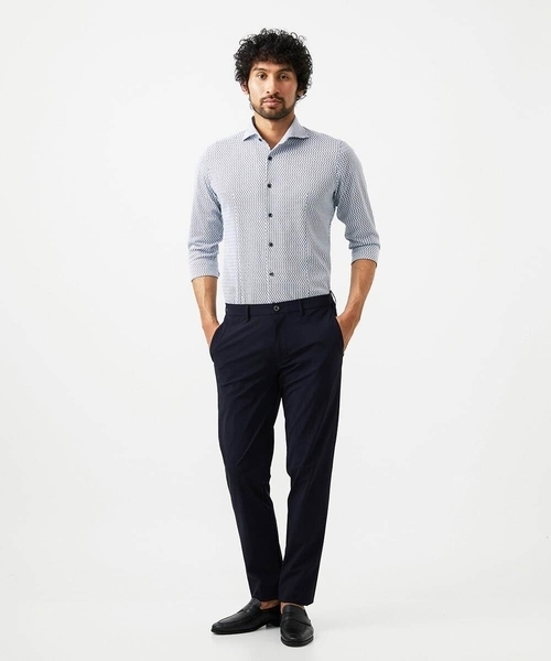 MICHEL KLEIN HOMME (ミッシェルクランオム)の「【セットアップ】テーパードパンツ(スラックス・メンズ・ブラック/ネイビー・MEDIUM/LARGE/X-LARGE)」の7枚目の写真