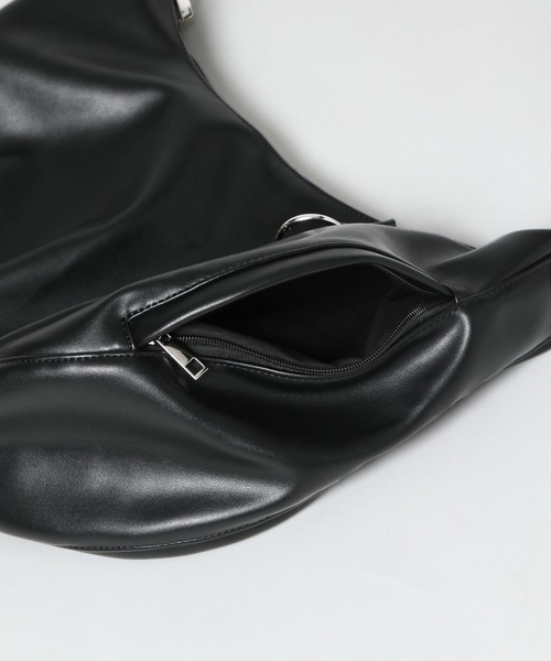 RAGEBLUE（レイジブルー）の「シンセティックレザーコンビ/タックラウンドショルダーバッグ（ショルダーバッグ・メンズ・ブラック/その他19・FREE）」の12枚目の写真