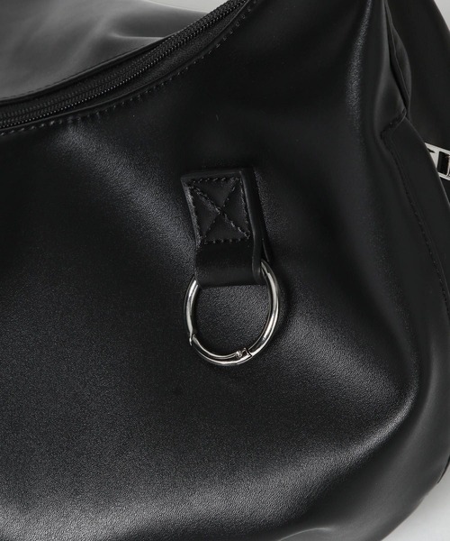 RAGEBLUE（レイジブルー）の「シンセティックレザーコンビ/タックラウンドショルダーバッグ（ショルダーバッグ・メンズ・ブラック/その他19・FREE）」の13枚目の写真