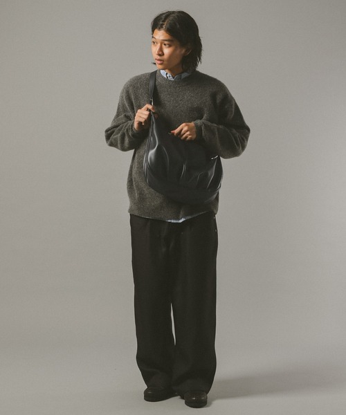 RAGEBLUE（レイジブルー）の「シンセティックレザーコンビ/タックラウンドショルダーバッグ（ショルダーバッグ・メンズ・ブラック/その他19・FREE）」の20枚目の写真