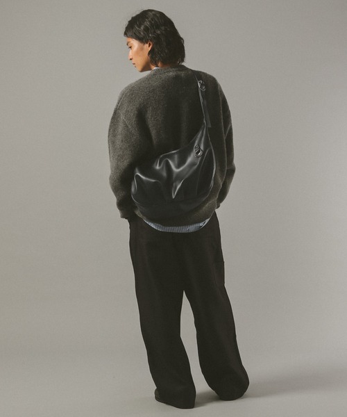 RAGEBLUE（レイジブルー）の「シンセティックレザーコンビ/タックラウンドショルダーバッグ（ショルダーバッグ・メンズ・ブラック/その他19・FREE）」の19枚目の写真