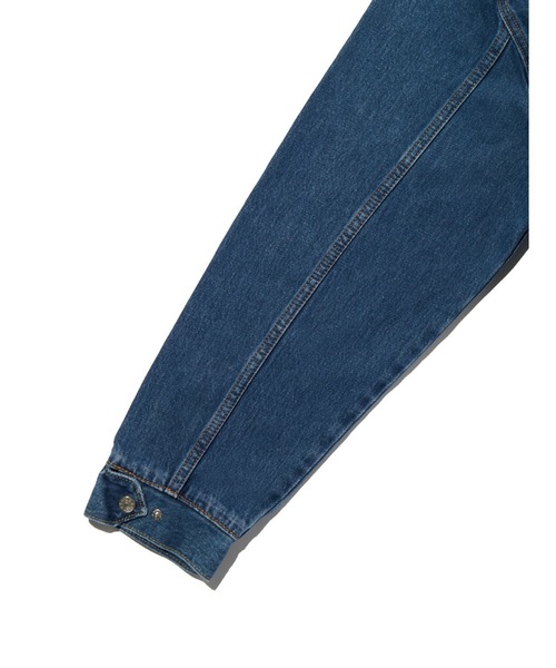 Levi's(リーバイス)の「Levi's/リーバイス ウエスタンショートホーン トラッカージャケット インディゴブルー(デニムジャケット・メンズ・ダークインディゴブルー/ブラウン/インディゴブルー・L/M/S/XL)」の22枚目の写真