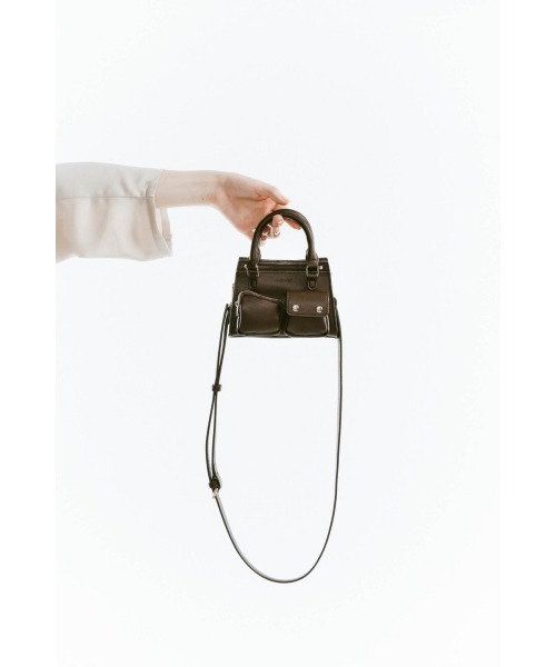 Knuth Marf(クヌースマーフ)の「mini multi pocket bag(ハンドバッグ・レディース・ライトブルー/ブラウン/レッド・ONESIZE)」の10枚目の写真
