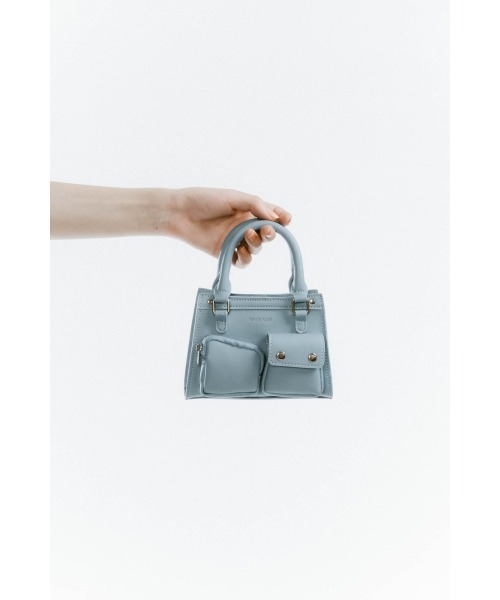 Knuth Marf(クヌースマーフ)の「mini multi pocket bag(ハンドバッグ・レディース・ライトブルー/ブラウン/レッド・ONESIZE)」の12枚目の写真