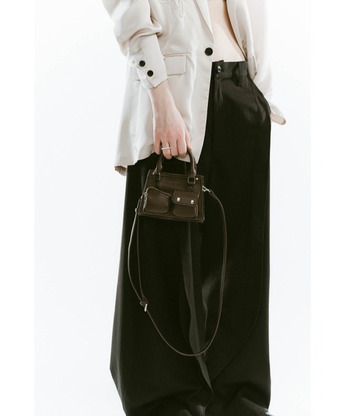 Knuth Marf(クヌースマーフ)の「mini multi pocket bag(ハンドバッグ・レディース・ライトブルー/ブラウン/レッド・ONESIZE)」の14枚目の写真