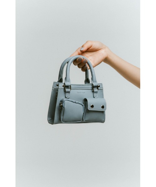 Knuth Marf(クヌースマーフ)の「mini multi pocket bag(ハンドバッグ・レディース・ライトブルー/ブラウン/レッド・ONESIZE)」の15枚目の写真