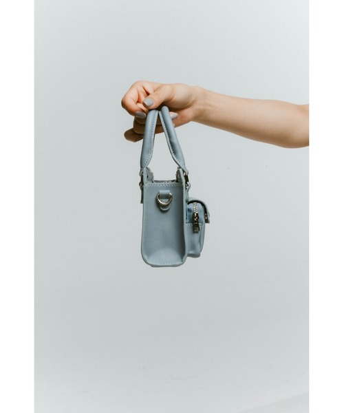 Knuth Marf(クヌースマーフ)の「mini multi pocket bag(ハンドバッグ・レディース・ライトブルー/ブラウン/レッド・ONESIZE)」の16枚目の写真