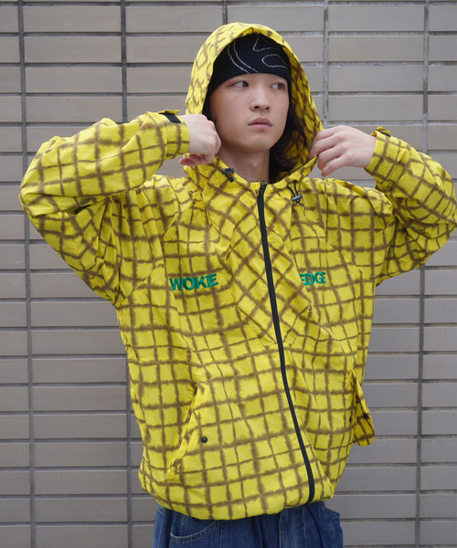 WOKE EDGE/ウォークエッジTiedye CheckParka